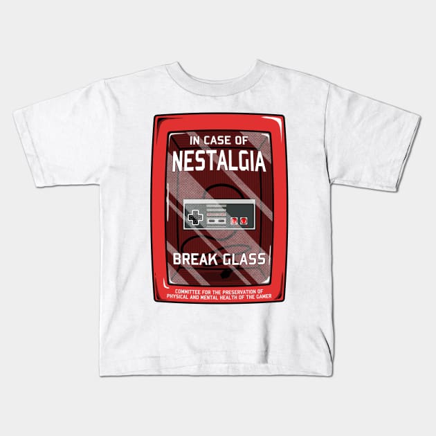 In case of NEStalgia Kids T-Shirt by KinkajouDesign